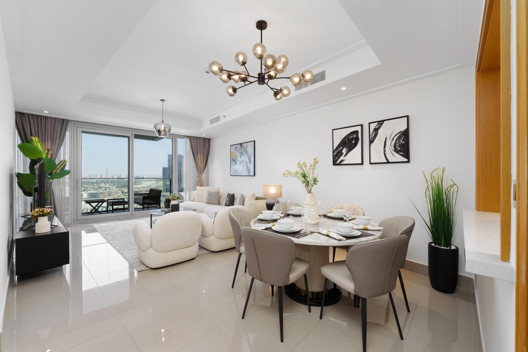 Maison Privee - Ultimate Living With Front-Row Views Of Burj Khalifa & Dubai Fountains 外观 照片